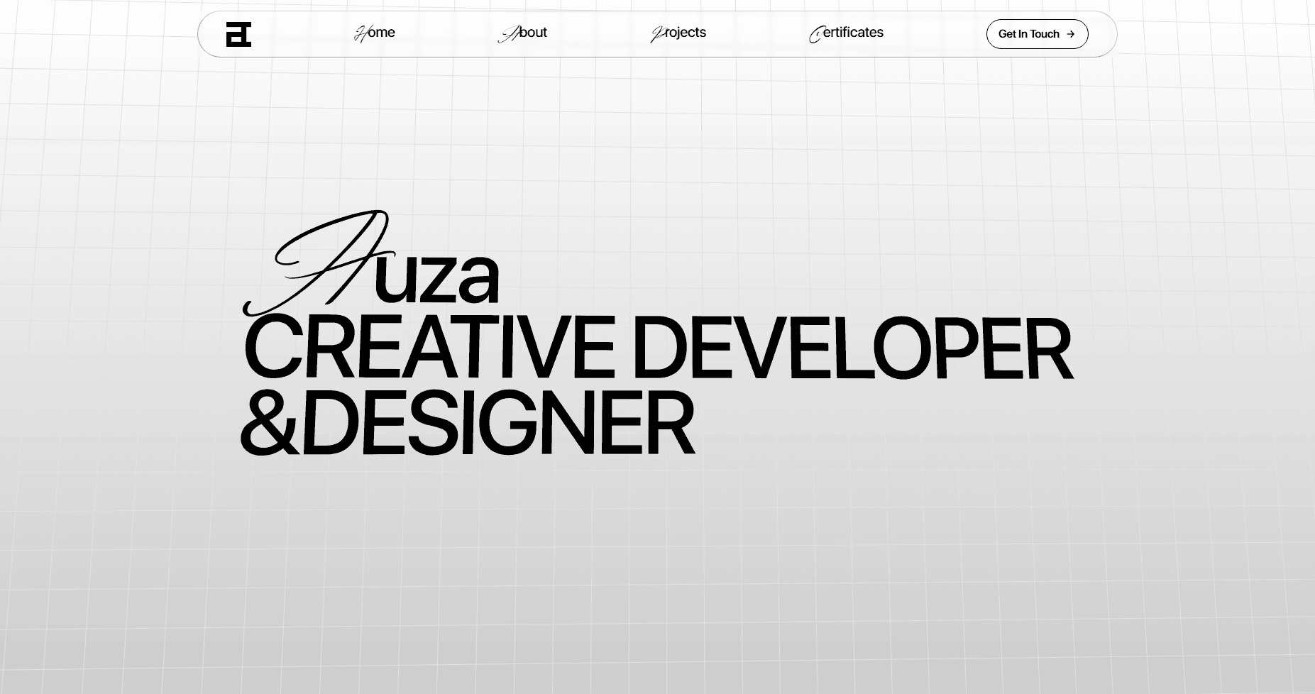 Portfolio Website screenshot 1