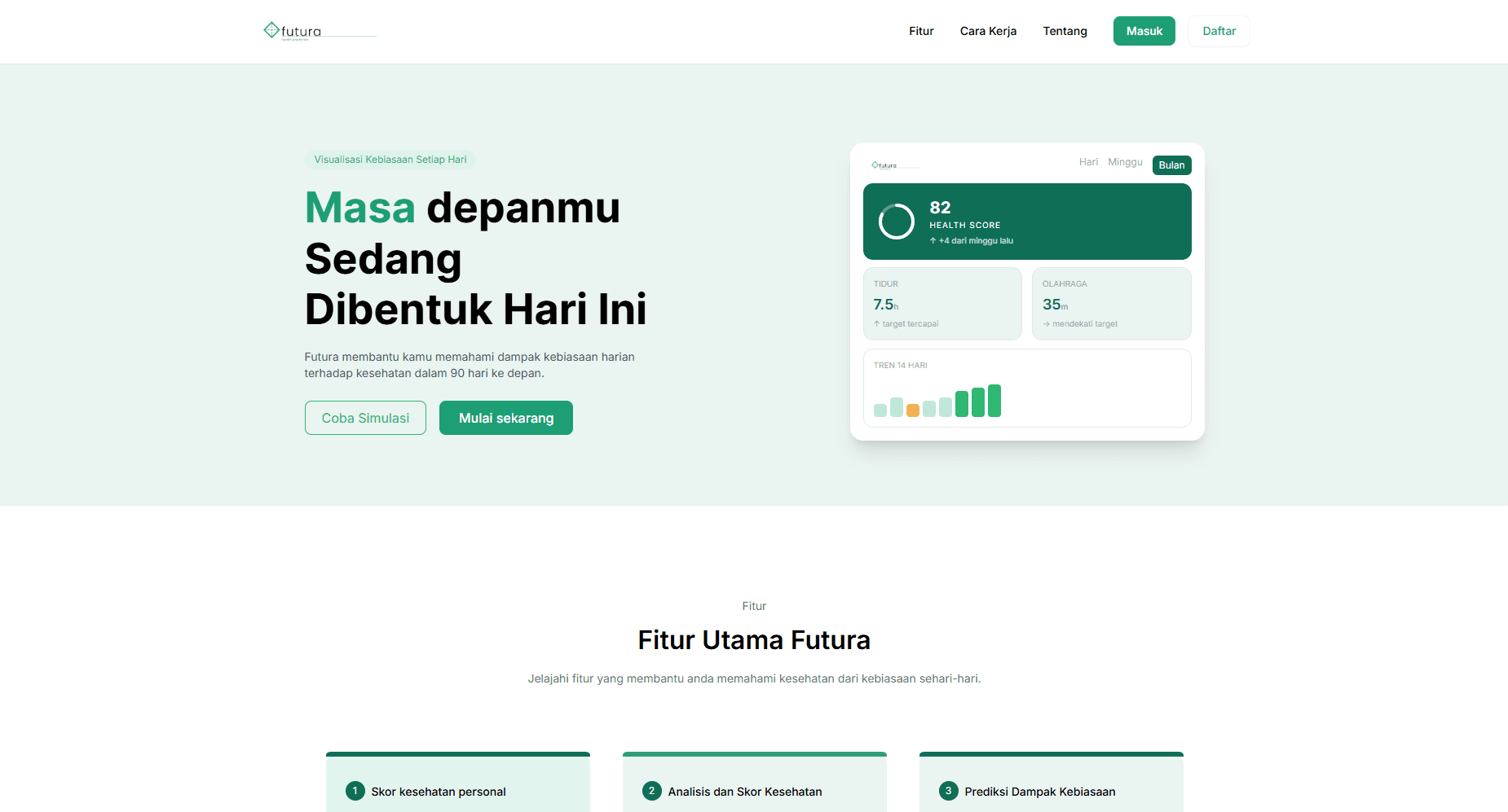 Futura - Habit Impact Simulator screenshot 1
